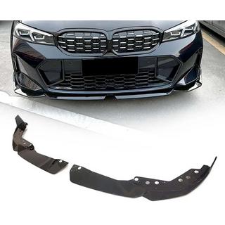 Voorbumper lip spoiler DPT V-2 (voor 2022+, M Technic, hoogglans zwart) BMW 3 Serie G20/G21 2018– foto 1