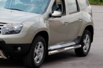 Dacia Duster 2008–2018 RVS zijbuizen met inlays (set 2 stuks) foto 6