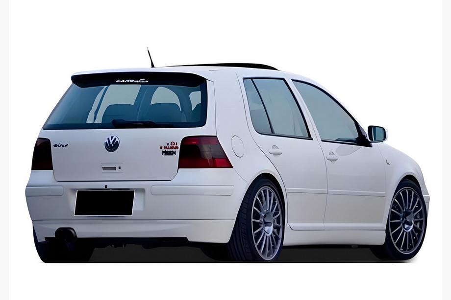 Volkswagen Golf 4 1997–2006 Achterdiffuser DPT (mat zwart) Image
