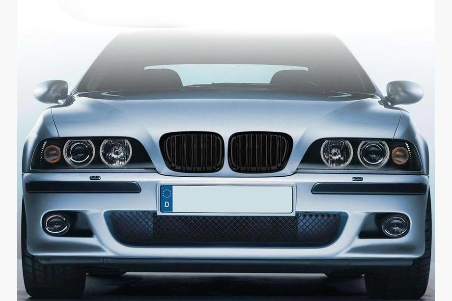 BMW 5 Serie E39 1996–2003 M-Look nierroosters (2000-2003, hoogglans zwart) Foto 6