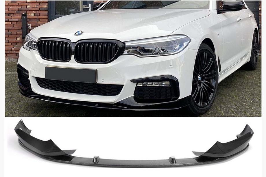BMW 5 Serie G30/G31 2017–2023 Voorbumperlip DPT Lip V2 (voor M-Performance 2017-2020, hoogglans zwart) Foto 1