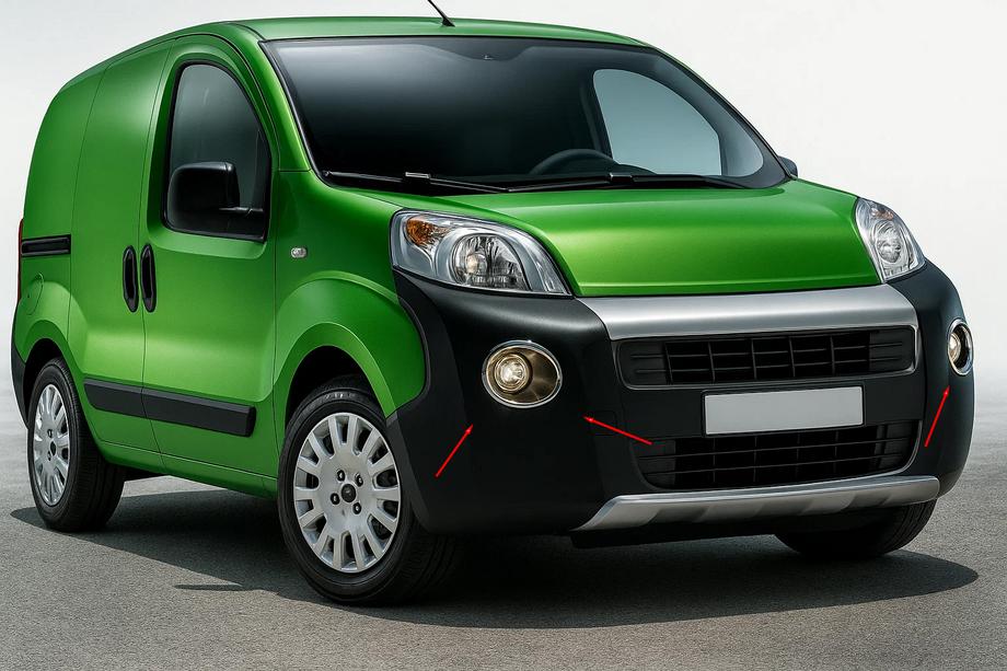 Fiat Fiorino/Qubo 2008–2024 RVS mistlampomlijstingen (bovenmodel, 2 st.) Image