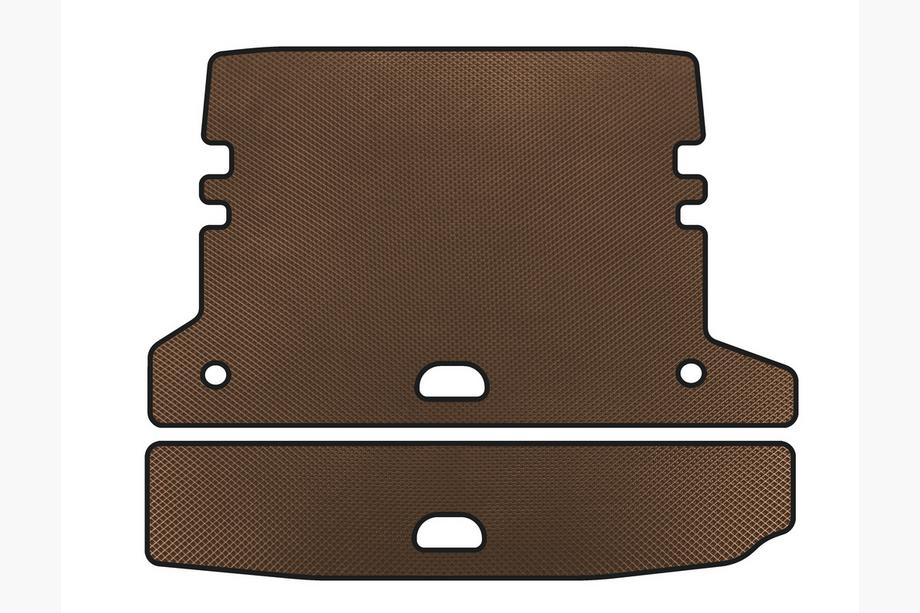 BMW 3 Serie F30/F31 2012–2019 EVA V-2 kofferbakmat (voor F-31, Bruin) Image