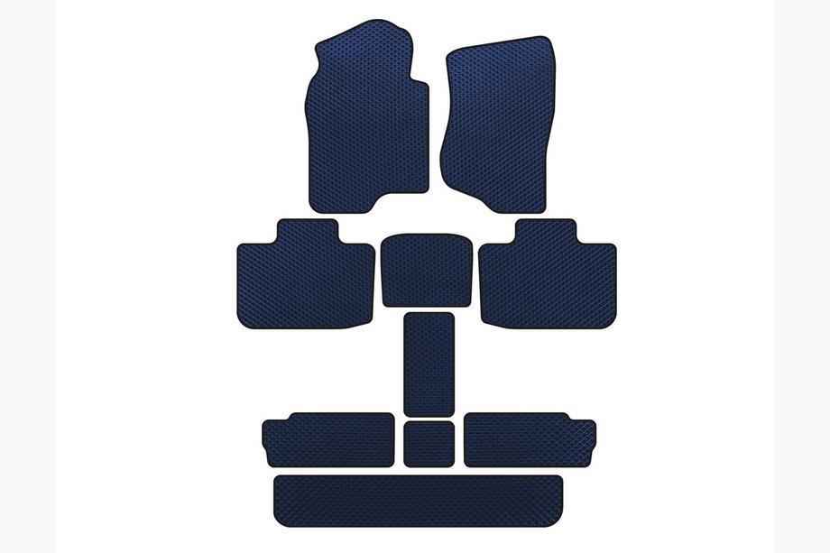 Cadillac Escalade 2007–2014 EVA automatten (3 rijen, blauw) Image