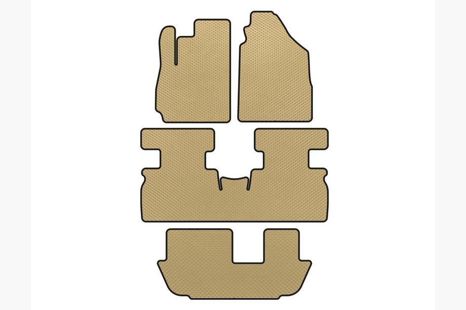 Jetour X70 2018– EVA automatten (3 rijen, beige) Image