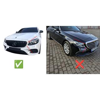 GT Panamericana Black voorgrille (voor Avantgarde/AMG-Line/E43 AMG/E53 AMG 2016-2020) Mercedes E-сlass W213 2016–2023 foto 3