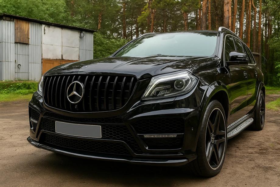 Mercedes GL/GLS-klasse X166 2012–2019 Voorgrille GT Panamericana Black (voor GL High) Image