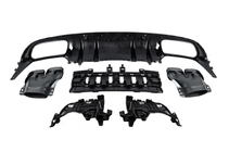 Mercedes C-klasse W205 2014–2021 Bodykit met diffuser voor Coupe (AMG C63-designs 2014-2018) foto 9