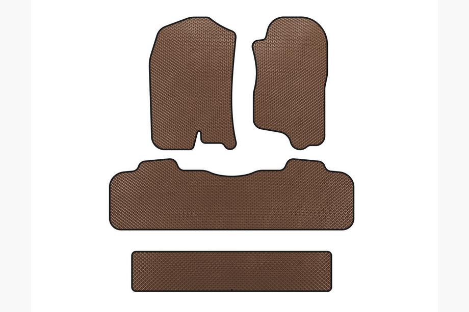Chevrolet Tahoe 2007–2014 EVA automatten (3 rijen, 2007-2014, bruin) Image