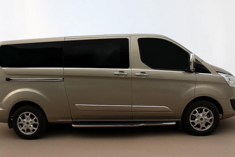 Ford Custom 2013–2022 Onderste raamlijsten (8 st., RVS) Image