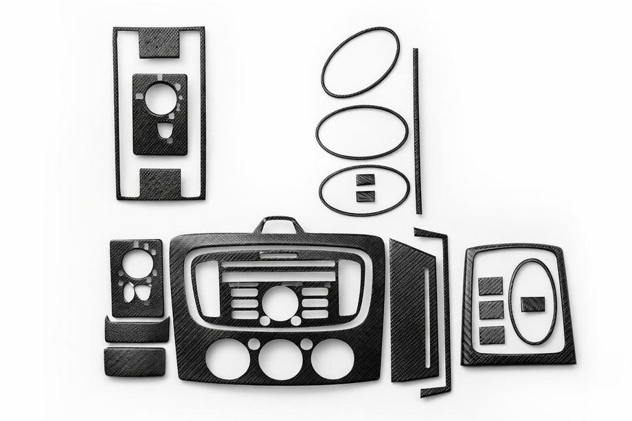 Ford Focus II 2008–2011 AC-paneel sierlijsten (Maxi-set, carbon) Image