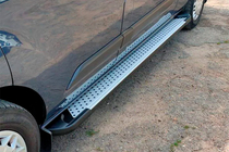 Ford Custom 2013–2022 Zijsteps Allmond Grey (2 stuks, aluminium) foto 1