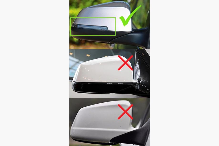 BMW 5 Serie F10/F11 2010–2016 Spiegelkappen M-Look 2013-2016 (met clips, 2 stuks) Foto 2