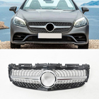Mercedes SLC R172 2016–2020 Voorgrille Diamond Silver foto 3