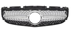 Mercedes SLC R172 2016–2020 Voorgrille Diamond Silver foto 2