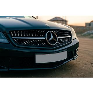 Voorgrille Diamond Black (2008-2011) Mercedes SL R230 2001–2011 foto 1