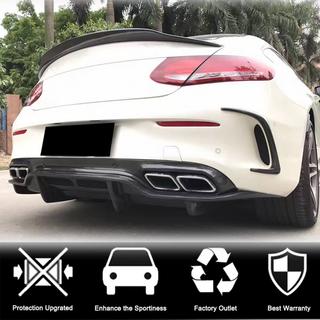 Achterbumper diffuser V2 (voor C63 AMG Coupé/Cabriolet 2015-2019, carbon) foto 2