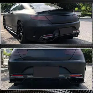 Achterbumper diffuser V2 (voor C63 AMG Coupé/Cabriolet 2015-2019, carbon) foto 4
