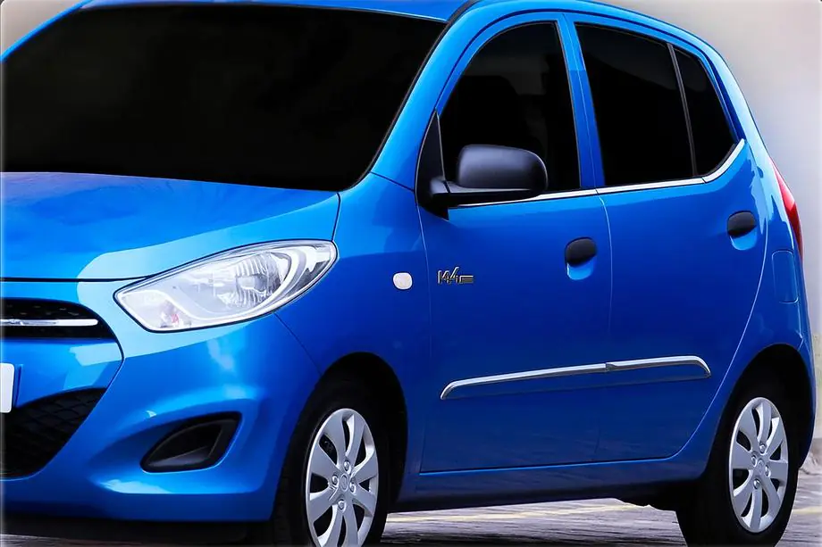 Hyundai I-10 2014–2017 Raamomlijsting (8-delig, RVS) Image