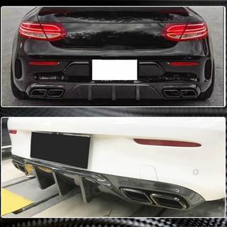 Achterbumper diffuser V1 (voor coupé/cabriolet C63 AMG 2015-2019, carbon) foto 4