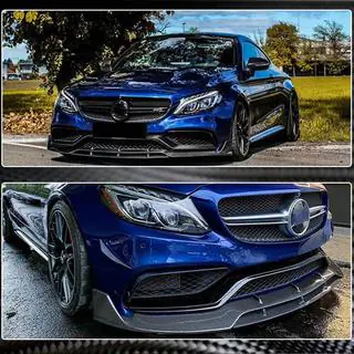 Voorbumperlip Lip V2 (voor Coupé/Cabriolet C63 AMG 2015-2019, carbon) foto 4