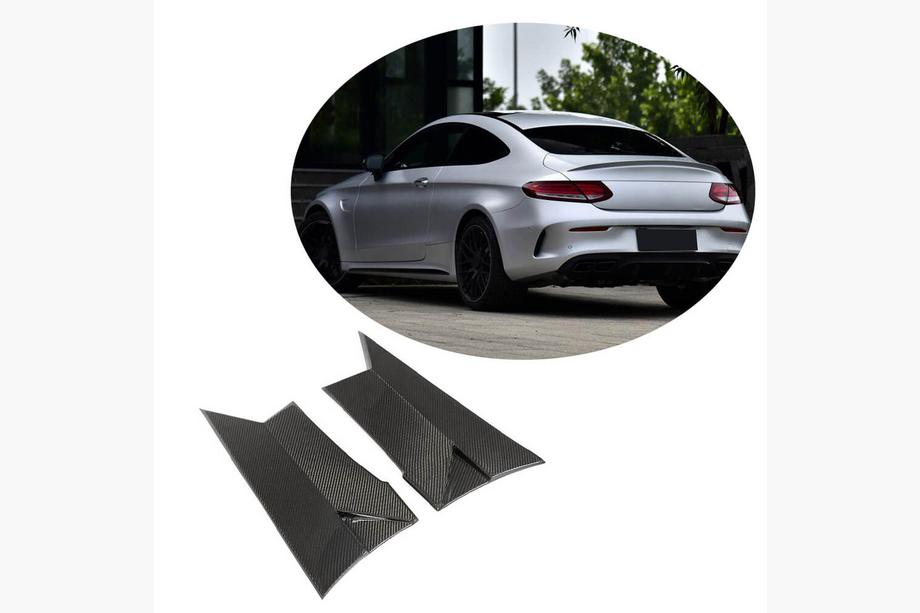 Mercedes C-klasse W205 2014–2021 Carbon achterspatbordverbreders (voor coupé/cabriolet C63 AMG 2015-2019) Image