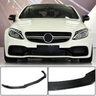 Mercedes C-klasse W205 2014–2021 Voorbumper lip Lip V3 (voor coupé/cabriolet C63 AMG 2015-2019, carbon) foto 1