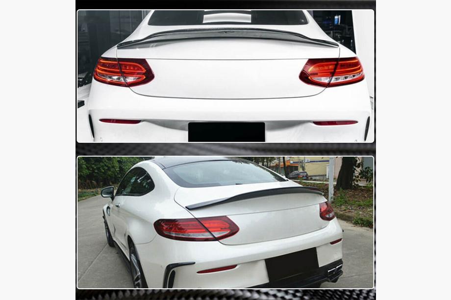 Mercedes C-klasse W205 2014–2021 Spoiler V4 (voor coupé 2015-2019, carbon) Foto 4