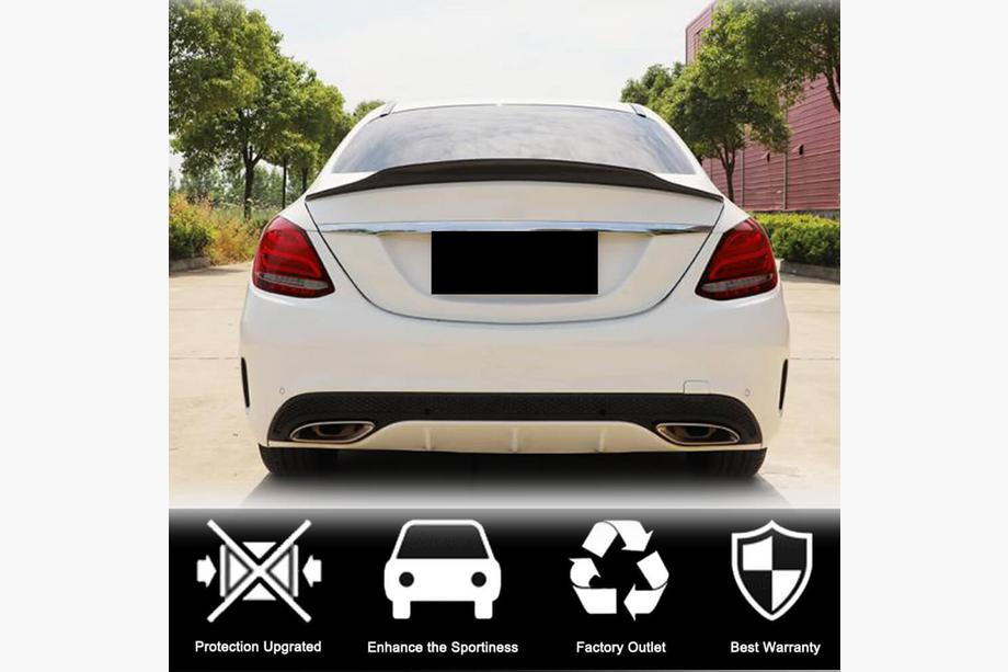 Mercedes C-klasse W205 2014–2021 V7 spoiler (voor SD 2015-2021, carbon) Foto 3