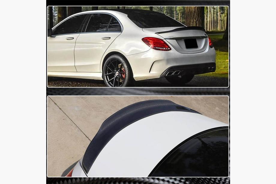 Mercedes C-klasse W205 2014–2021 V7 spoiler (voor SD 2015-2021, carbon) Foto 5
