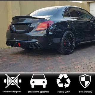 Achterbumperdiffuser met uitlaatsierstukken (voor SD C43 AMG 2015-2019, carbon) foto 2