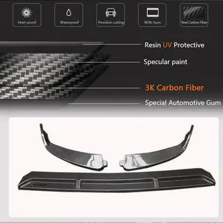 Voorbumper lip spoiler (voor SD AMG-Line 2019-2021, carbon) foto 3