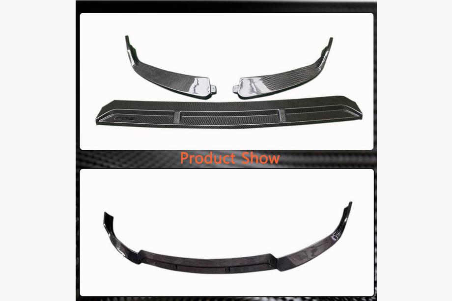 Mercedes C-klasse W205 2014–2021 Voorbumper lip spoiler (voor SD AMG-Line 2019-2021, carbon) Foto 4