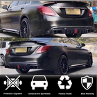 Mercedes C-klasse W205 2014–2021 Achterbumper diffuser met uitlaatsierstukken (voor SD C43 AMG 2015-2021, carbon) foto 2