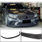 Mercedes C-klasse W205 2014–2021 Carbon voorbumper lip (2019-2021, Carbon) foto 1