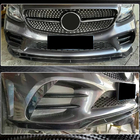 Mercedes C-klasse W205 2014–2021 Carbon voorbumper lip (2019-2021, Carbon) foto 4