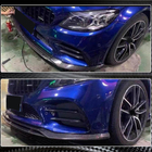 Mercedes C-klasse W205 2014–2021 Voorbumper lip Lip V1 (voor C43 AMG 2019-2021, carbon) foto 5