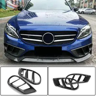 Mistlamp covers (voor C43 AMG 2015-2019, carbon) Mercedes C-klasse W205 2014–2021 foto 1