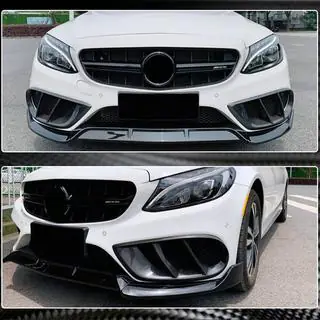 Mistlamp covers (voor C43 AMG 2015-2019, carbon) Mercedes C-klasse W205 2014–2021 foto 4