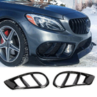 Mercedes C-klasse W205 2014–2021 Mistlamp afdekkappen (voor C43 AMG 2015-2019, kunststof) foto 1