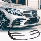 Mercedes C-klasse W205 2014–2021 Frontbumper inzetstukken V1 (voor C43 AMG 2019-2021, carbon) foto 1