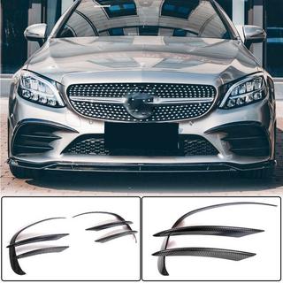 Frontbumper inzetstukken V1 (voor C43 AMG 2019-2021, carbon) foto 2