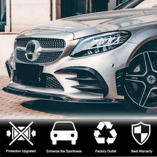 Frontbumper inzetstukken V1 (voor C43 AMG 2019-2021, carbon) foto 4