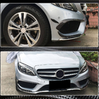 Mercedes C-klasse W205 2014–2021 Carbon voorbumper inserts (voor C43 AMG 2015-2019) foto 4