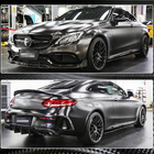 Mercedes C-klasse W205 2014–2021 Sideskirts V2 (voor C43/C63 AMG 2015-2019, carbon) foto 3