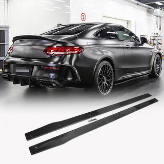 Sideskirts V2 (voor C43/C63 AMG 2015-2019, carbon) foto 1