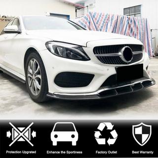 Voorbumper lip Lip V3 (voor C43 AMG 2015-2019, carbon) foto 2