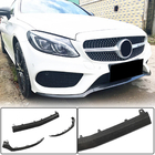 Mercedes C-klasse W205 2014–2021 Voorbumper lip Lip V4 (voor C43 AMG 2015-2019, carbon) foto 1
