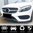 Mercedes C-klasse W205 2014–2021 Voorbumper lip Lip V4 (voor C43 AMG 2015-2019, carbon) foto 2
