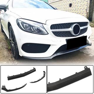 Voorbumper lip Lip V4 (voor C43 AMG 2015-2019, carbon) foto 1